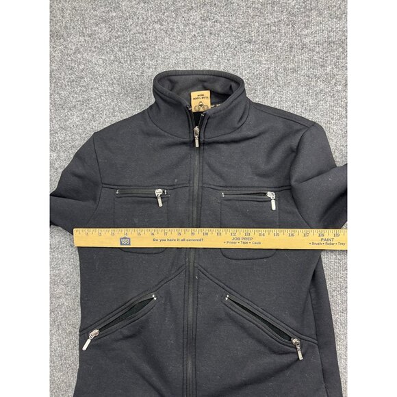 Wooly Bully Wear Jacket Womens Medium Black Fleece Lined Softshell Made USA - Picture 5 of 7